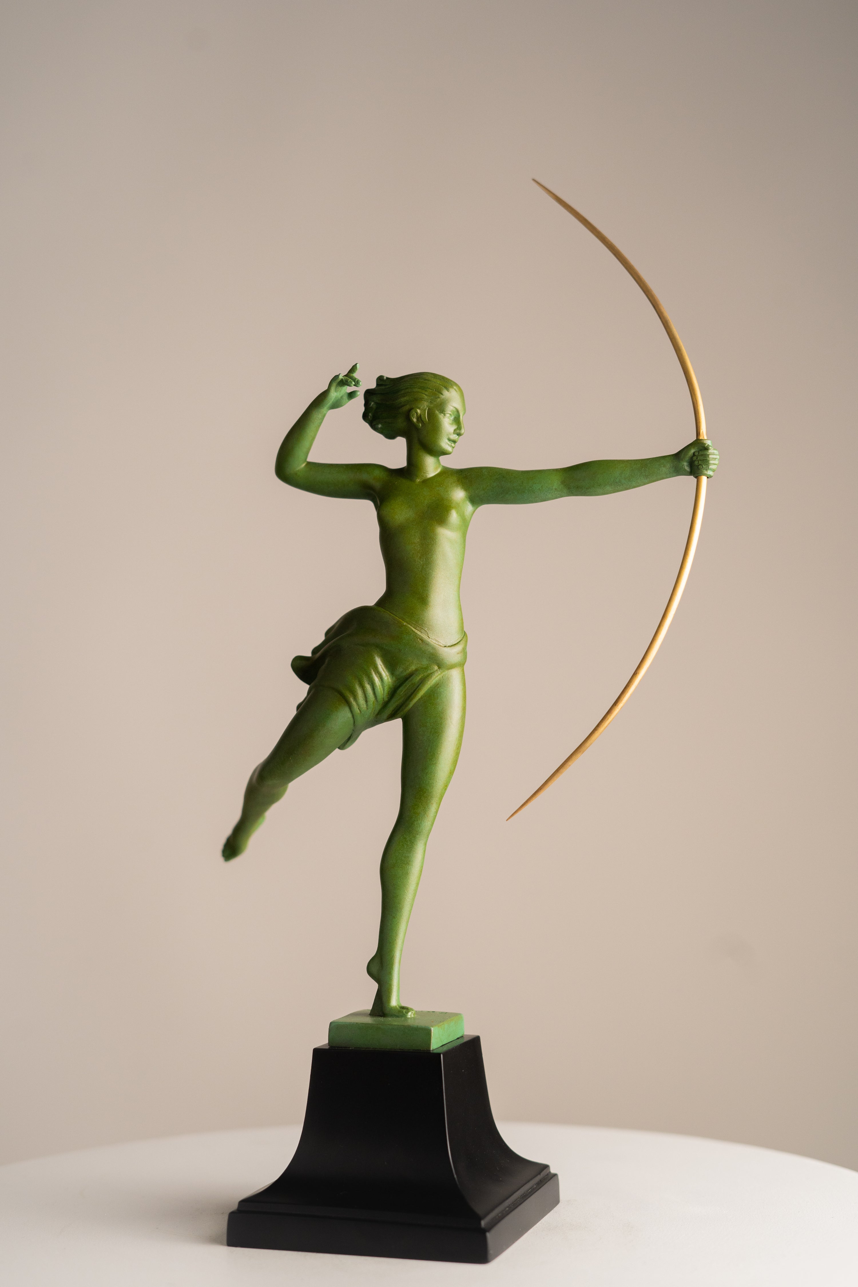 Max Le Verrier - Jean de Marco (Demarc) - Statue Art Deco - Atalante