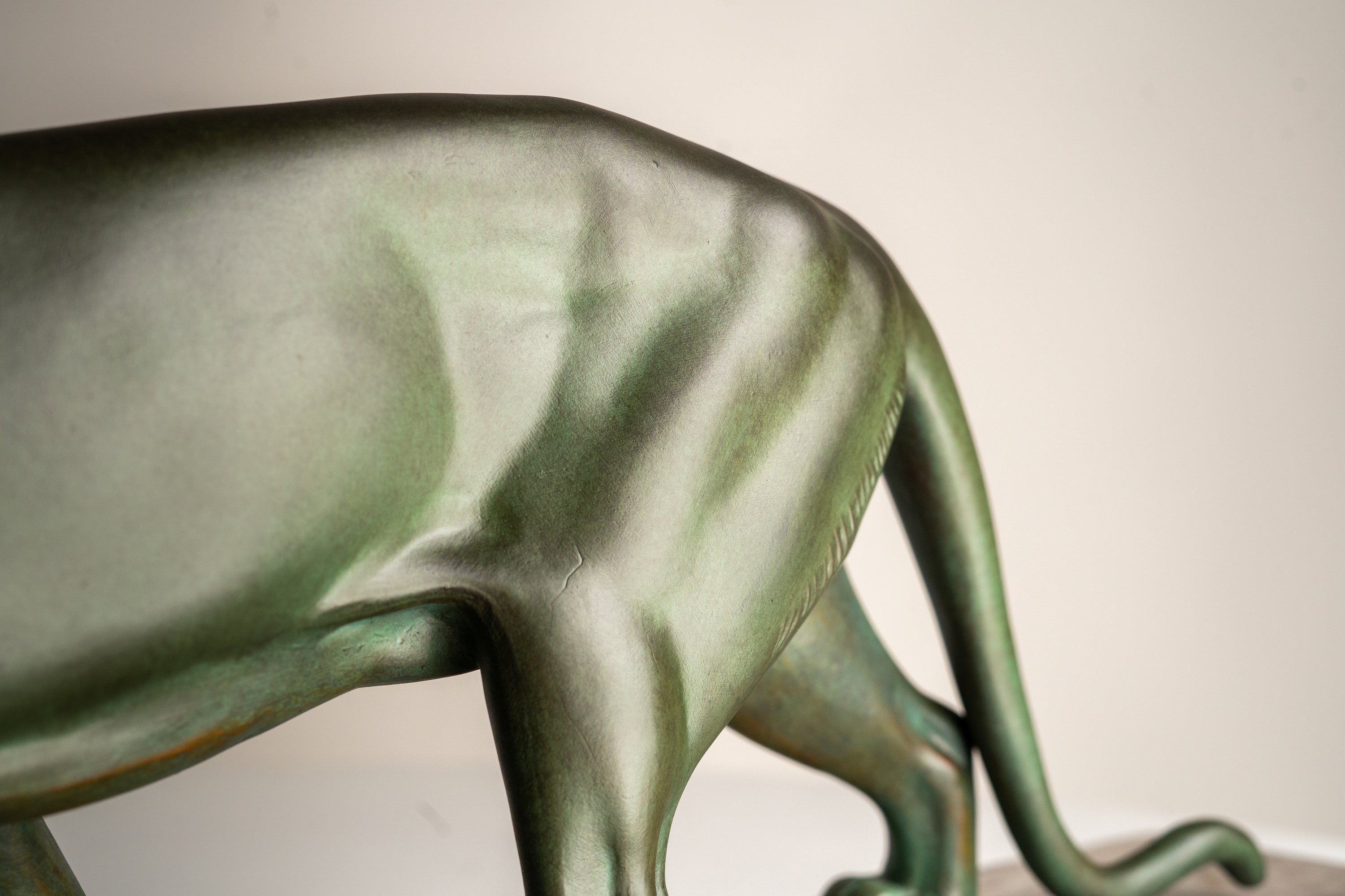 M. Leducq - Art Deco Sculpture of a Panther