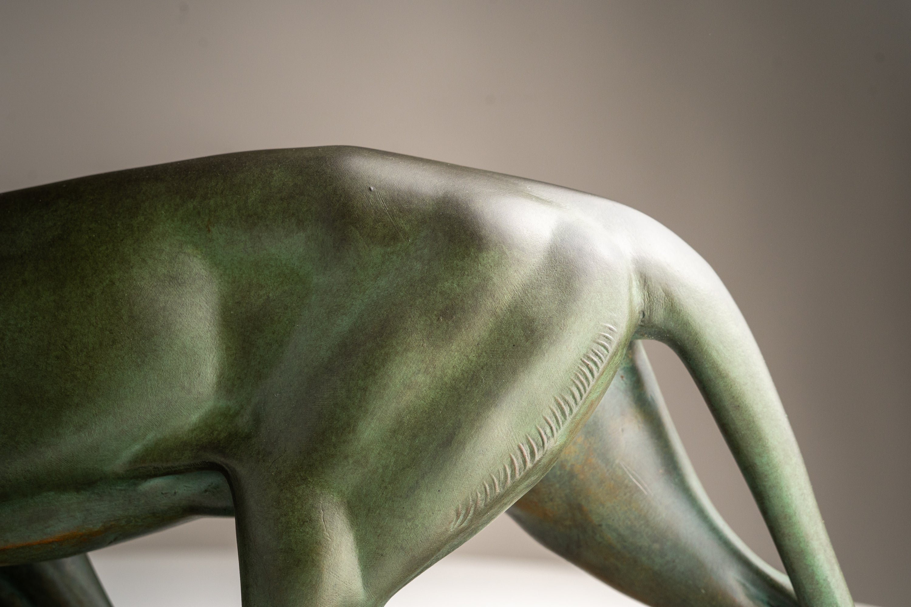 M. Leducq - Art Deco Sculpture of a Panther