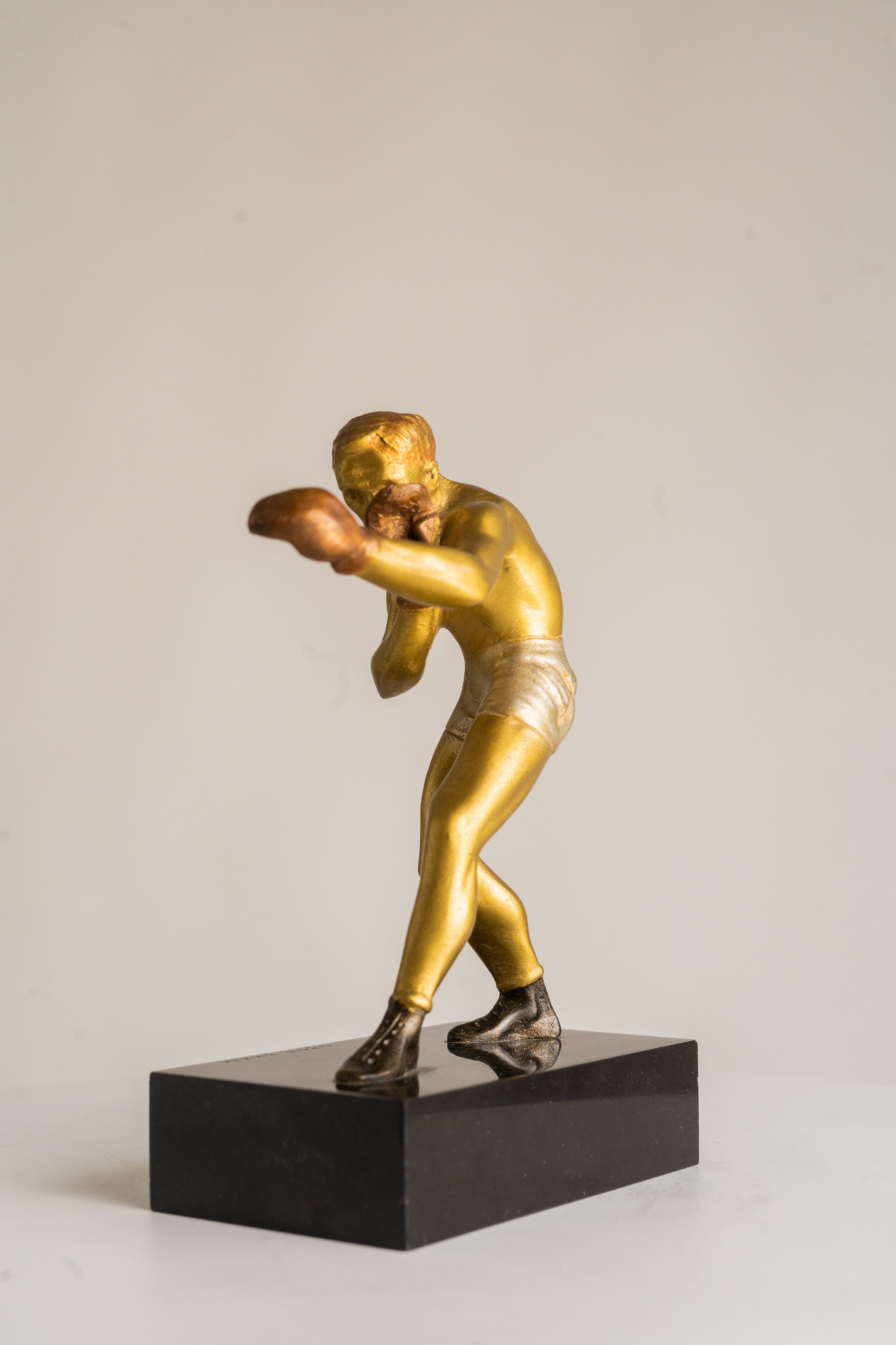 Maurice Guiraud Rivière - Georges Carpentier - Statue of Boxer - Art Deco