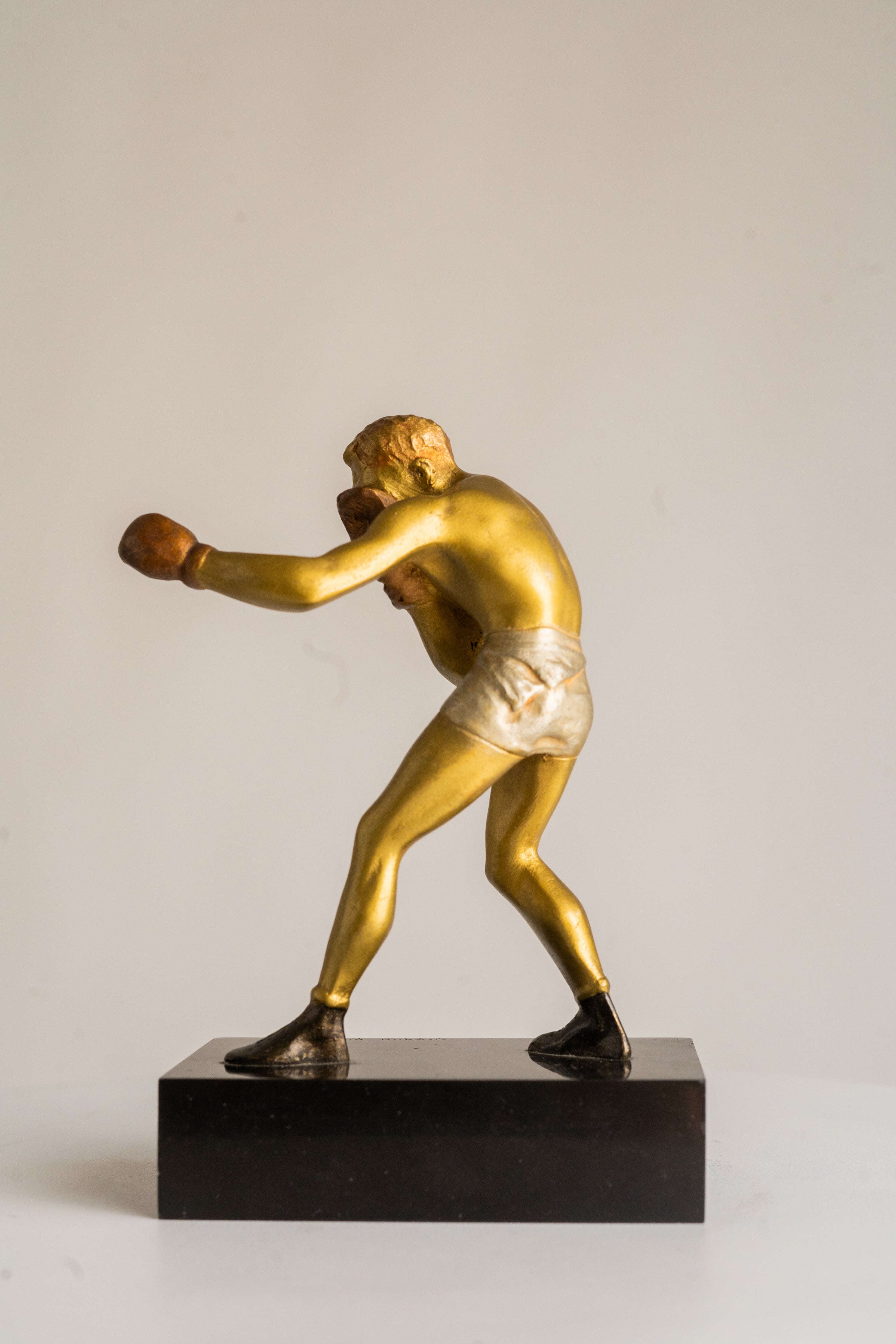 Maurice Guiraud Rivière - Georges Carpentier - Statue of Boxer - Art Deco