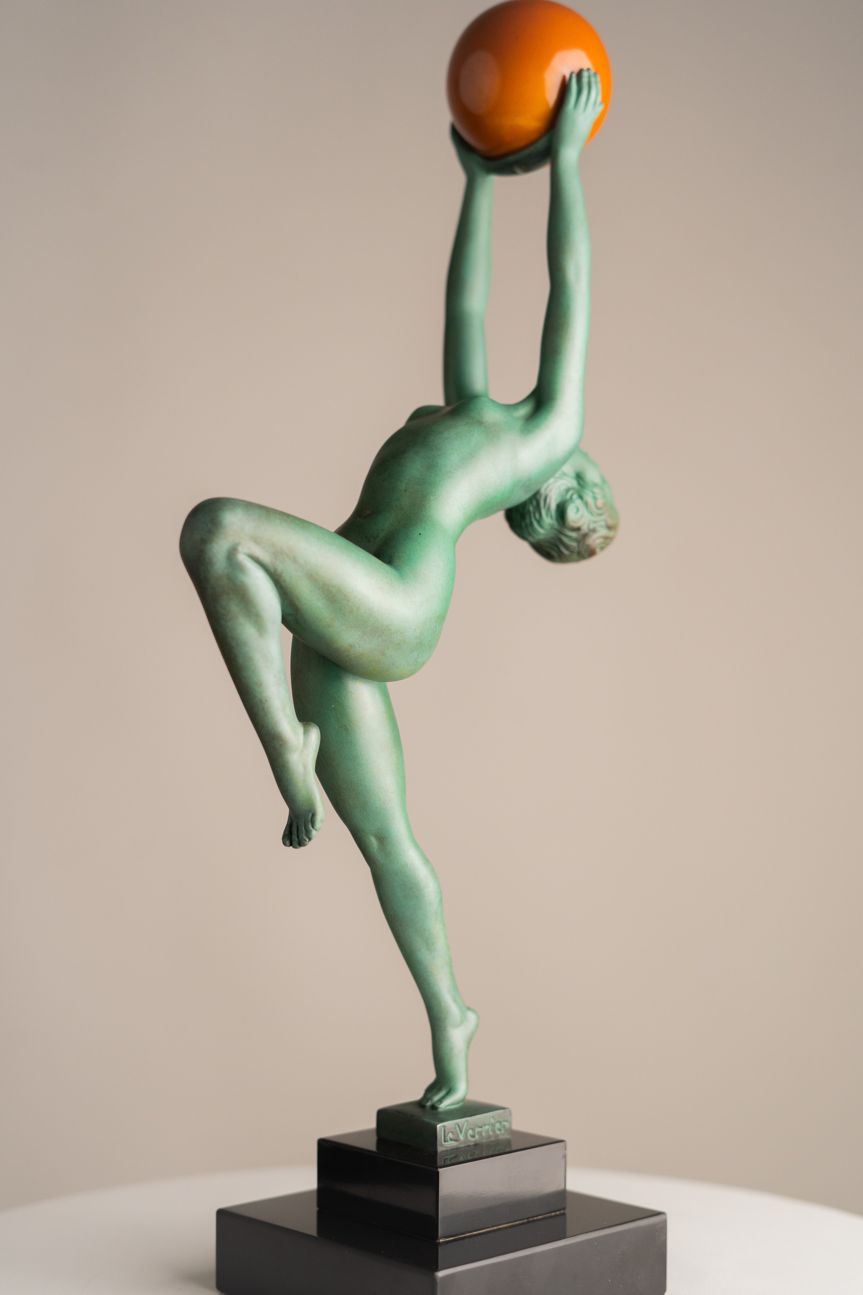 Max Le Verrier - Statue - Jeu - Art Deco - Dancer