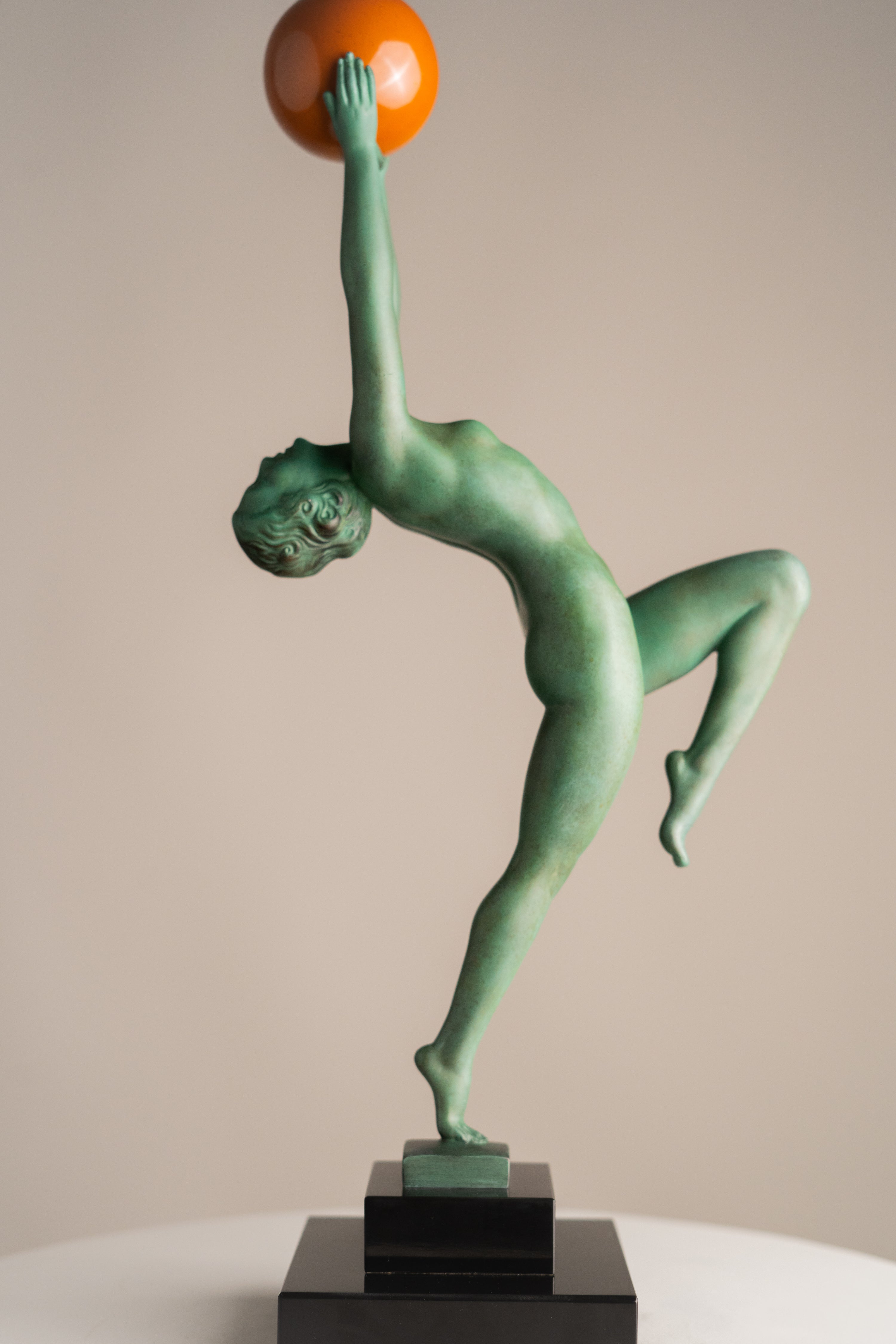 Max Le Verrier - Statue - Jeu - Art Deco - Dancer