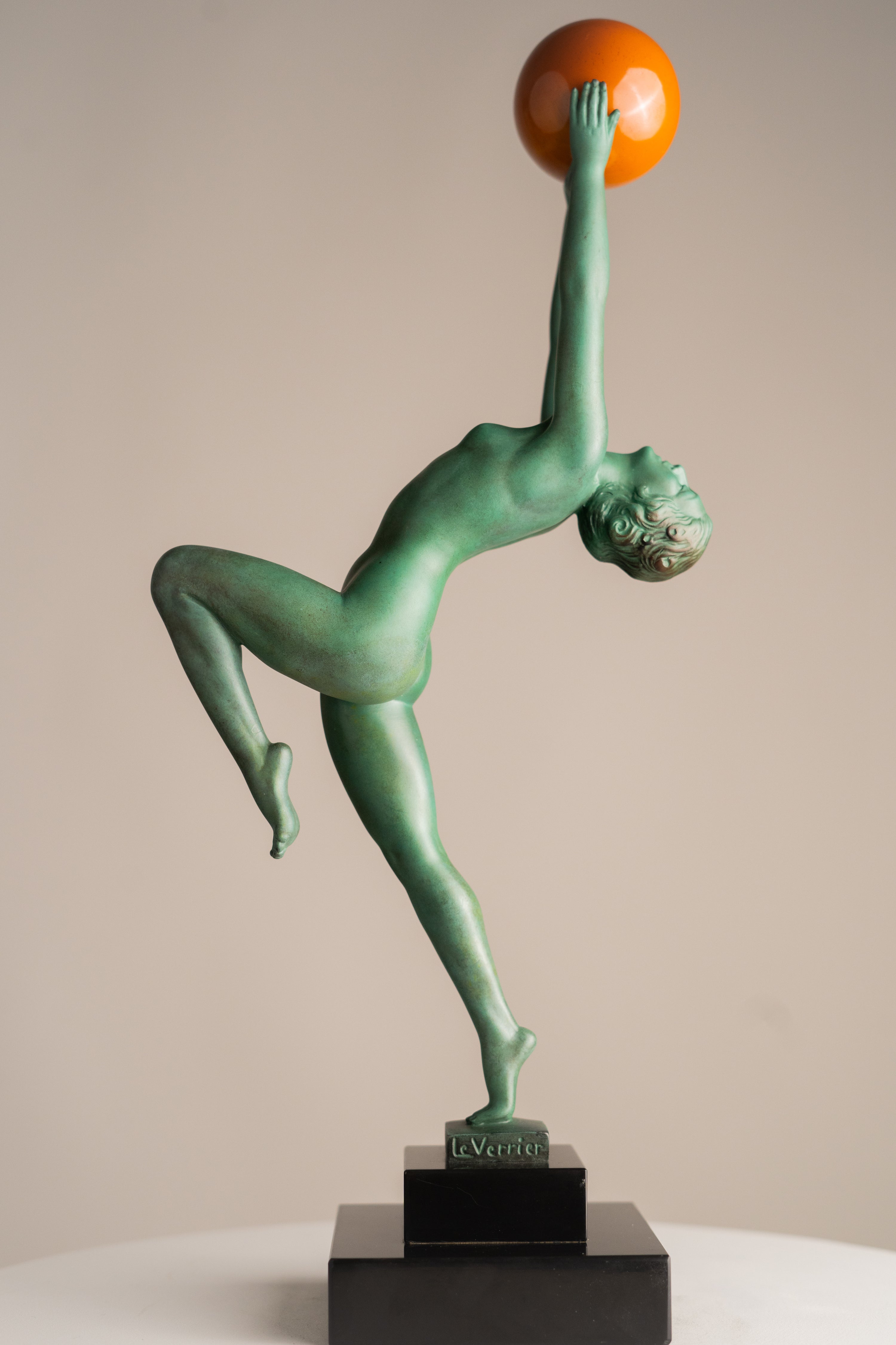 Max Le Verrier - Statue - Jeu - Art Deco - Dancer